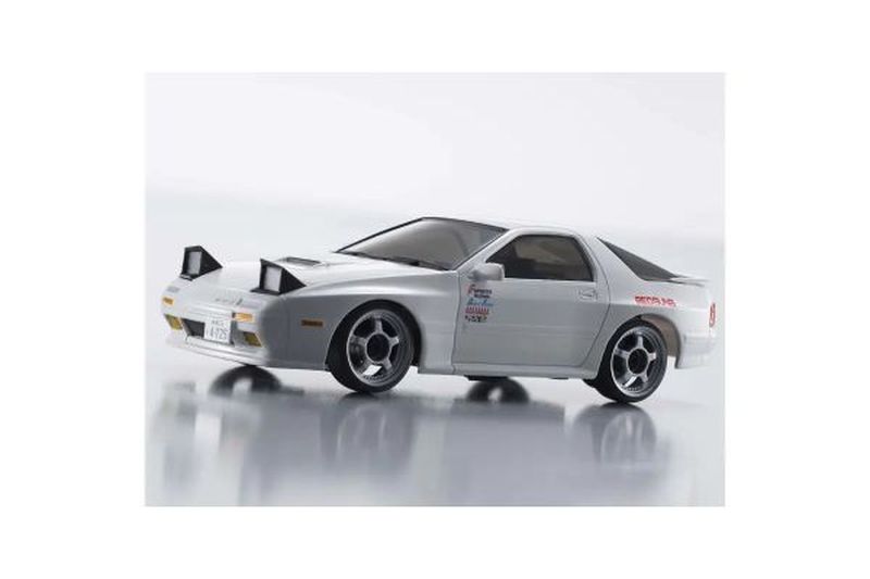 Kyosho First Mini‑Z Initial D MAZDA SAVANNA RX‑7 FC3S (White) 66602A - 1/28 Scale Electric RWD