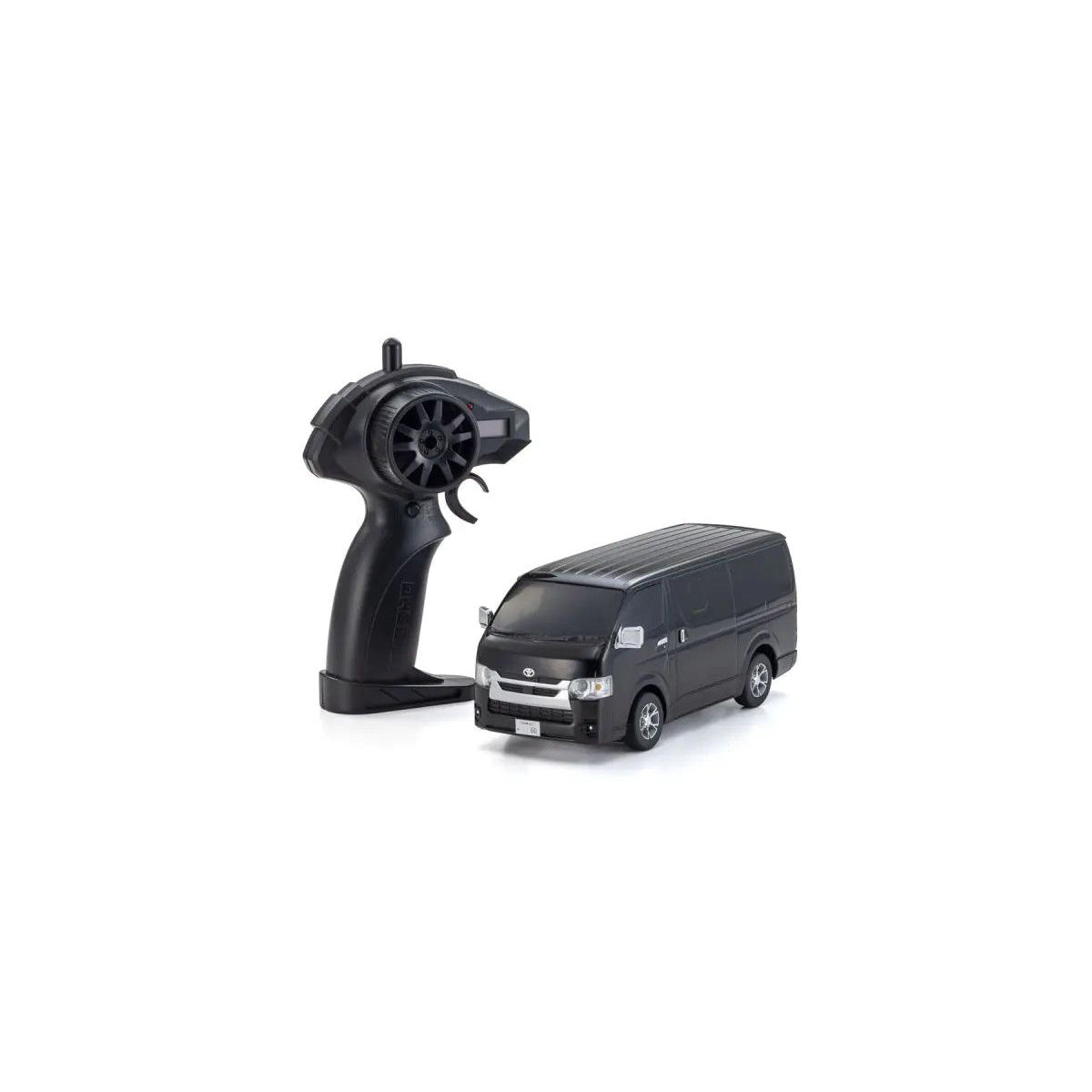 Kyosho First Mini‑Z Hi‑Ace Super GL (Black) 66609BK - 1/28 Scale Electric RWD