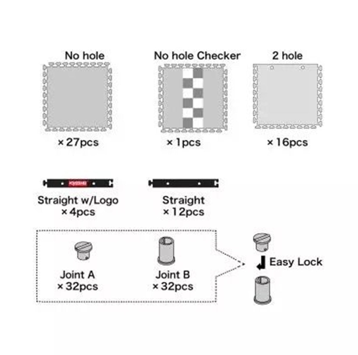 Kyosho Mini-Z Carpet Track 50 Expansion Set 44 Pieces