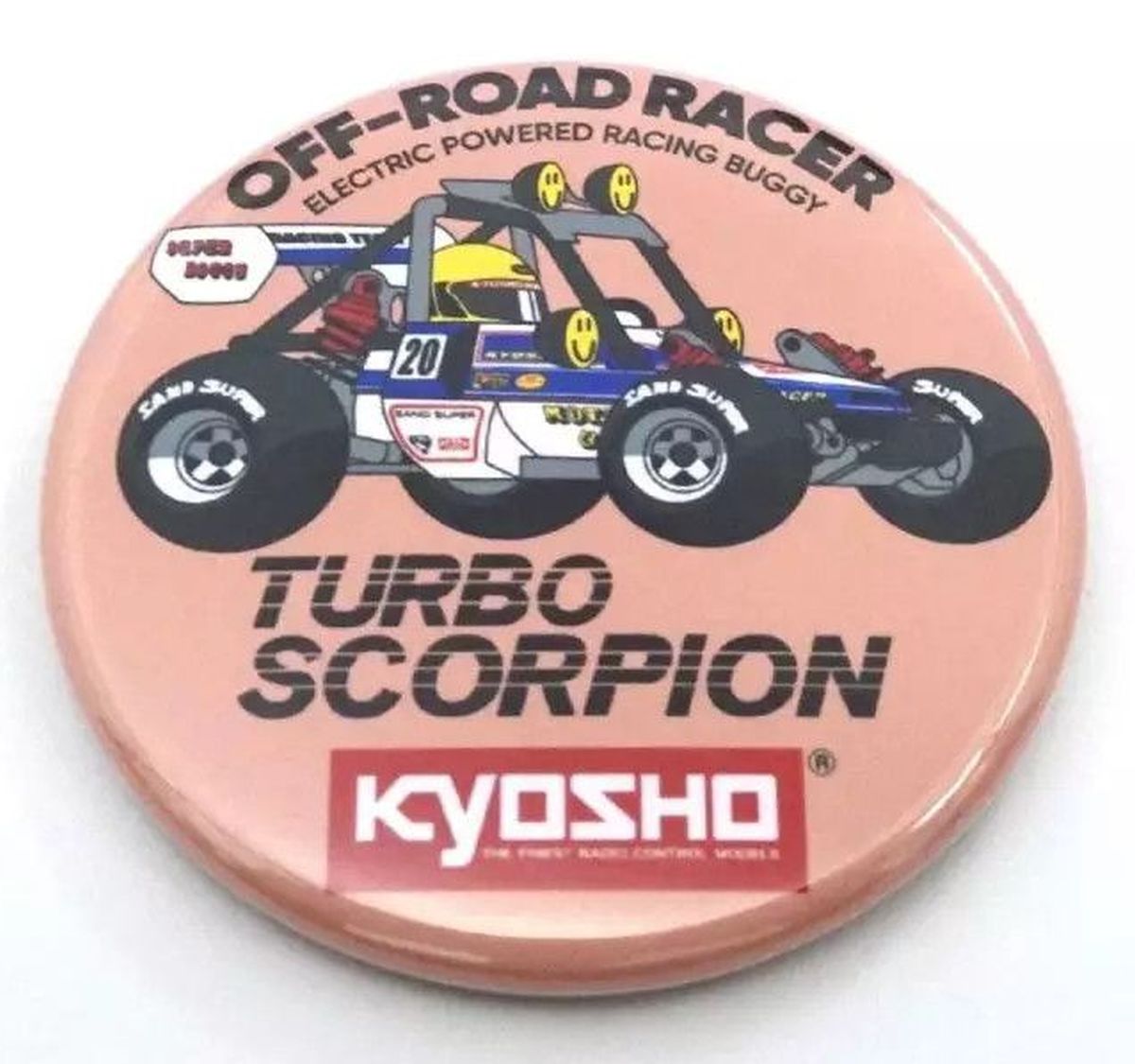 Vintage Buggy Badge 2WD Series 5-Type Assortment 44mm | Kyosho