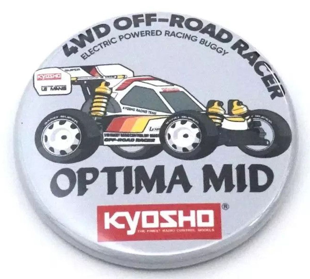 Vintage Buggy Badge 4WD Series 7-Type Assortment 44mm | Kyosho