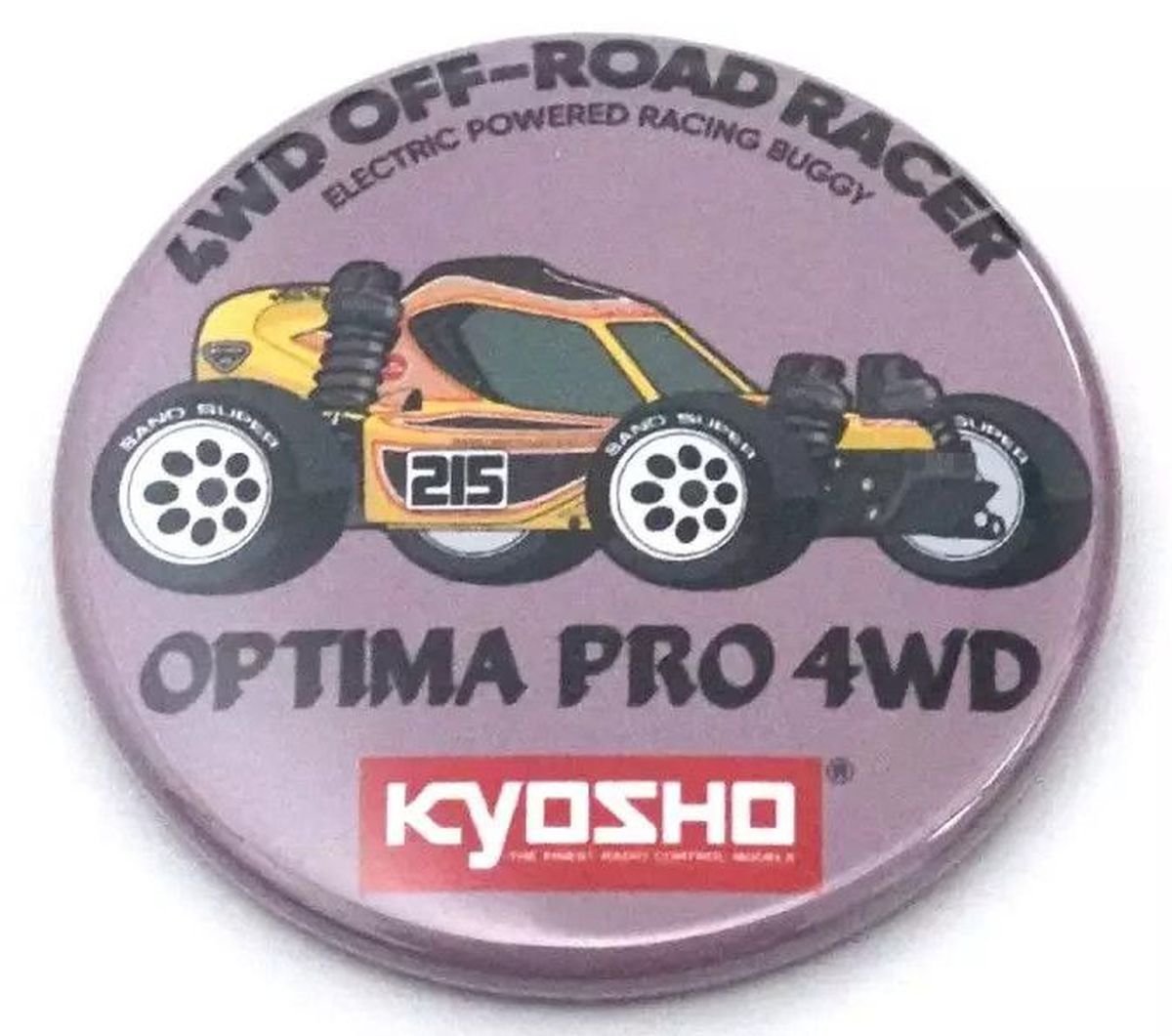 Vintage Buggy Badge 4WD Series 7-Type Assortment 44mm | Kyosho