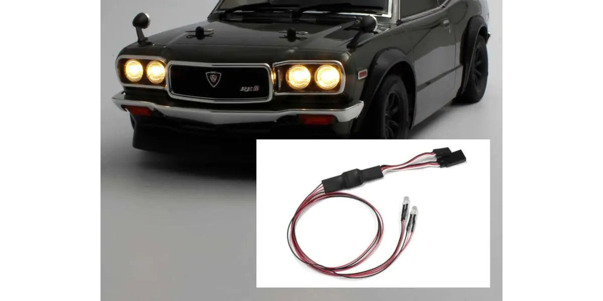 Kyosho LED Light Unit (5mm/2 Bulbs/L= 400/Halogen) 97054-2H