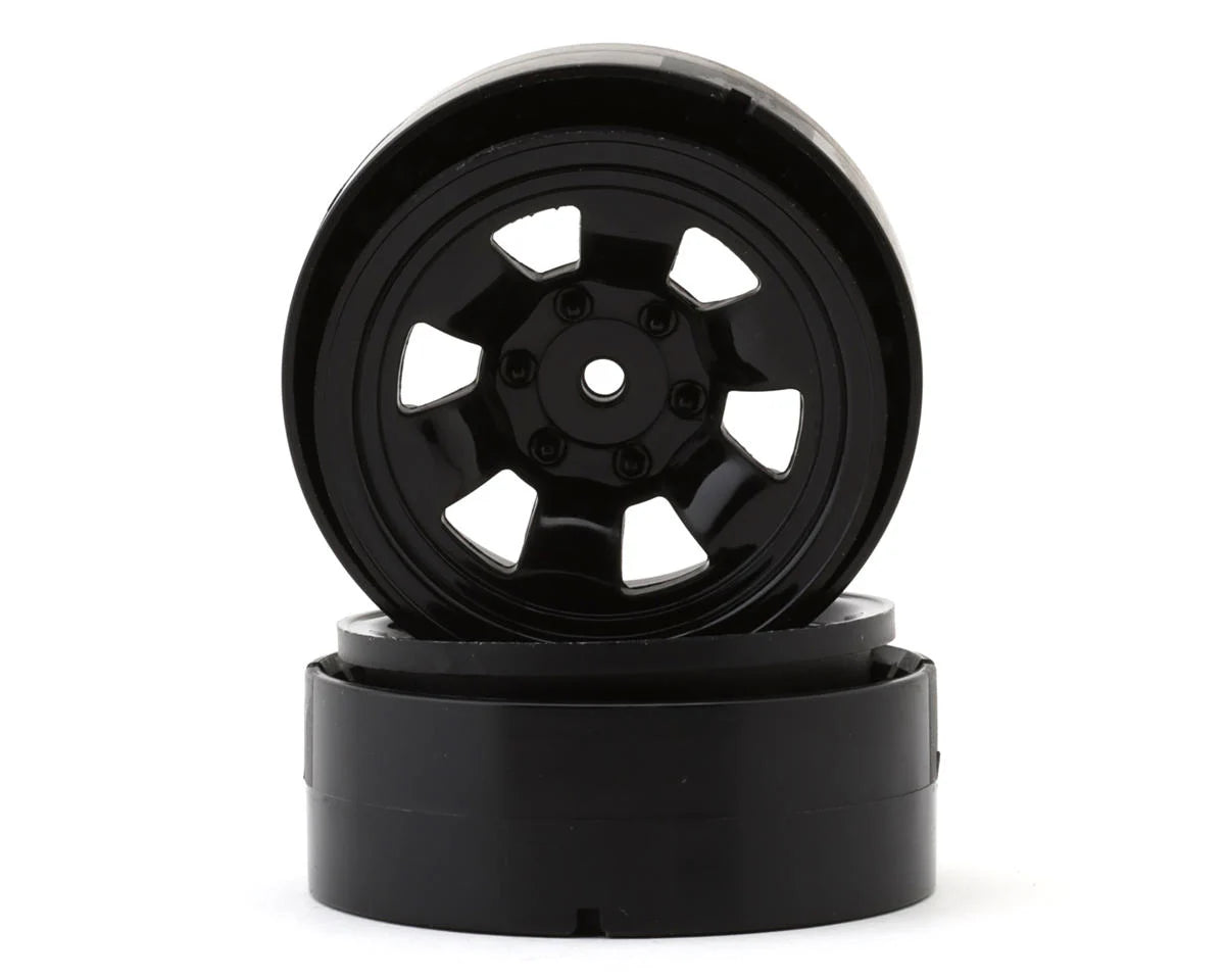 Kyosho KC10 Bead-Lock 1.9" Spoke Wheel Set Black (2pcs)