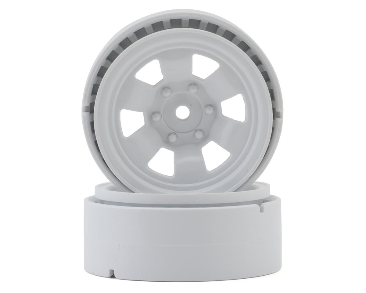 Kyosho KC10 Bead-Lock 1.9" Spoke Wheel Set White (2pcs)