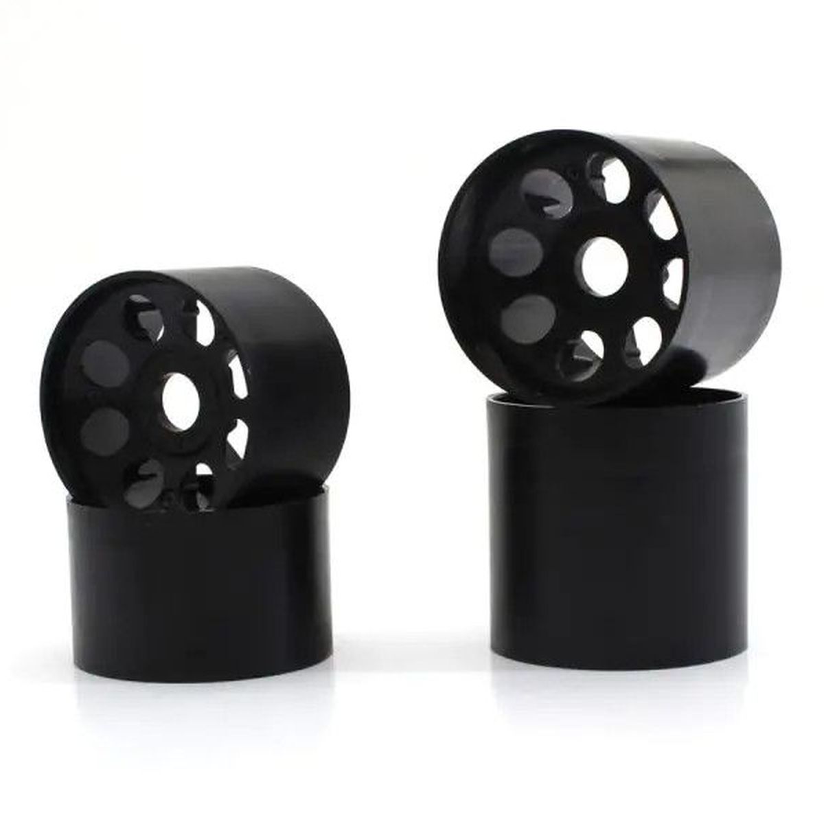 Black Wheel Set F&R 2-Pack for Fantom EP-4WD 1/12 Pan Car | Kyosho