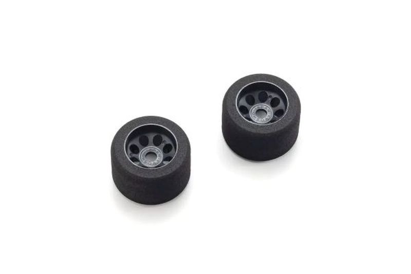 Pre-Shaped Rear Tire L 25 Deg Black 2-Pack for FANTOM EP 1/12 | Kyosho
