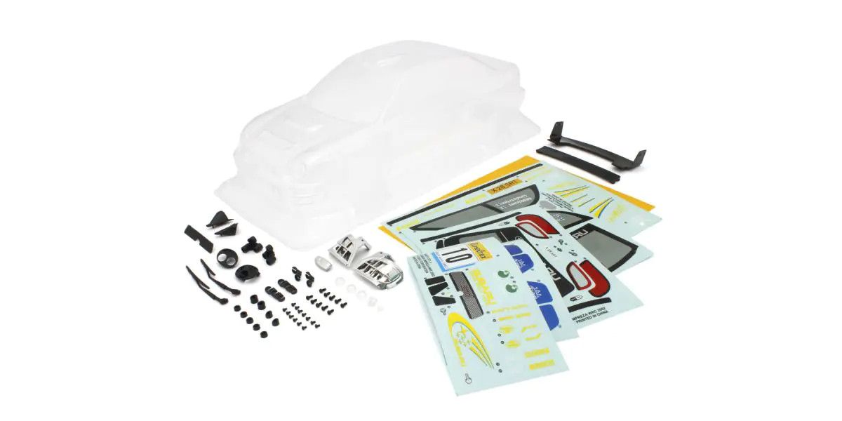 Kyosho Clear Subaru Impreza WRC 2002 Body Set for Fazer FZ02-R FAB612