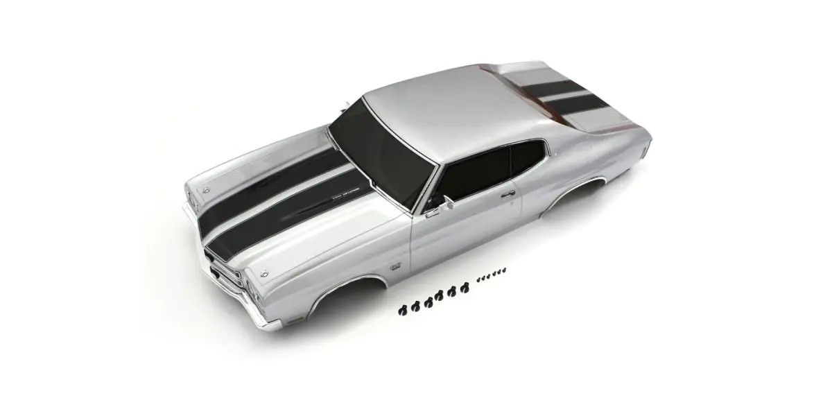 Kyosho Chevy Chevelle SS 454 LS6 Cortez Silver Decoration Body FAB702SB
