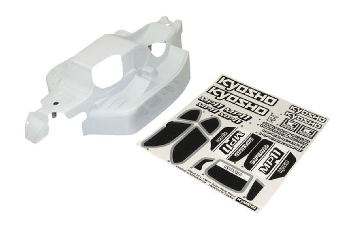 Kyosho Inferno MP11 White Precut Body Set(Hard) RC Body