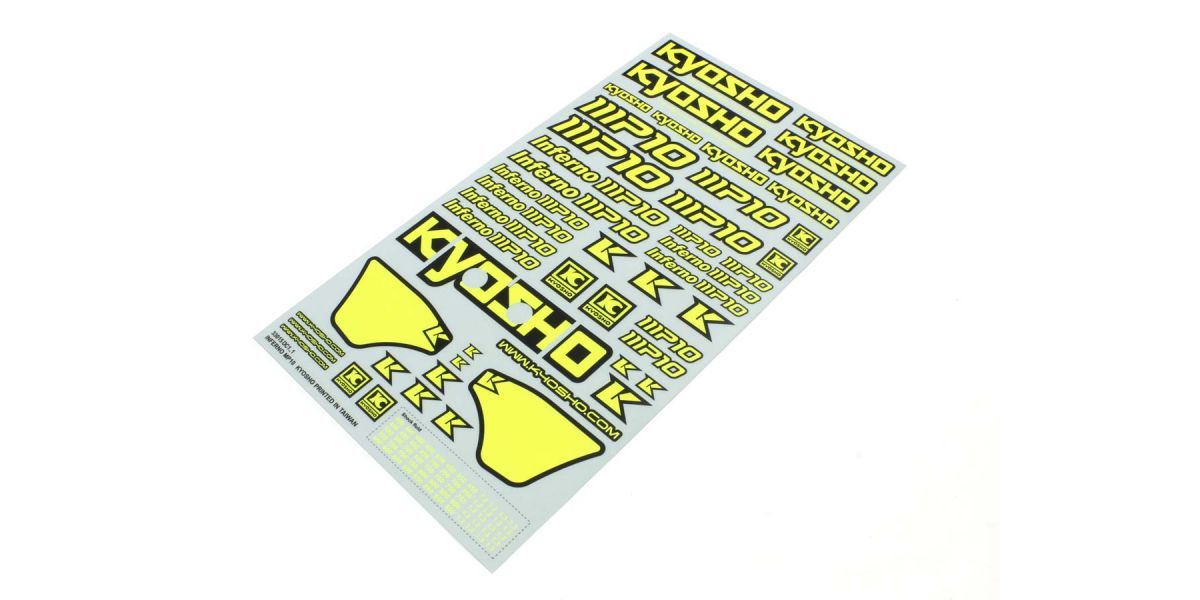 Kyosho Decal (F-Yellow/MP10)  IFD411KY