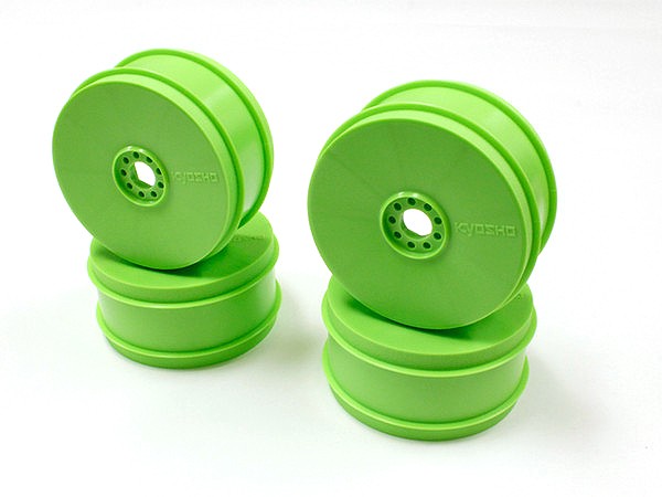 Kyosho Dish Wheel (4pcs) Fluorescent Green MP9 TKI4 Default Title