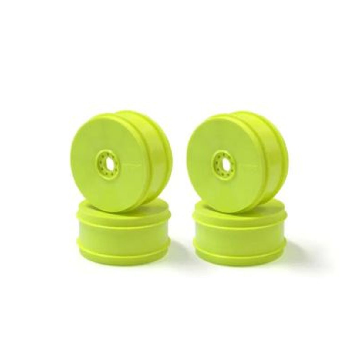 Hard Dish Wheel Fluorescent Yellow 4-Pack for MP9 TKI4 | Kyosho
