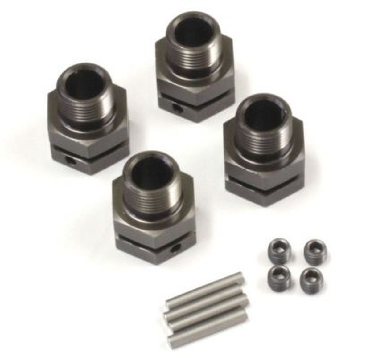 Kyosho Wheel Hub Set M/ST-R Gunmetal 4-Pack for Inferno