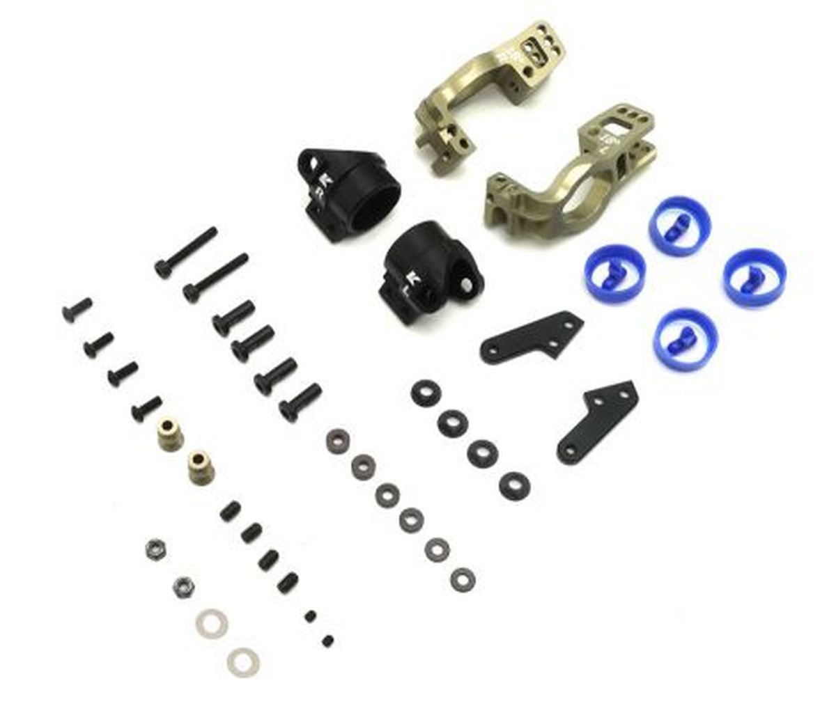 KPI Front Knuckle Arm & Hub Carrier Set 18° for MP10 | Kyosho