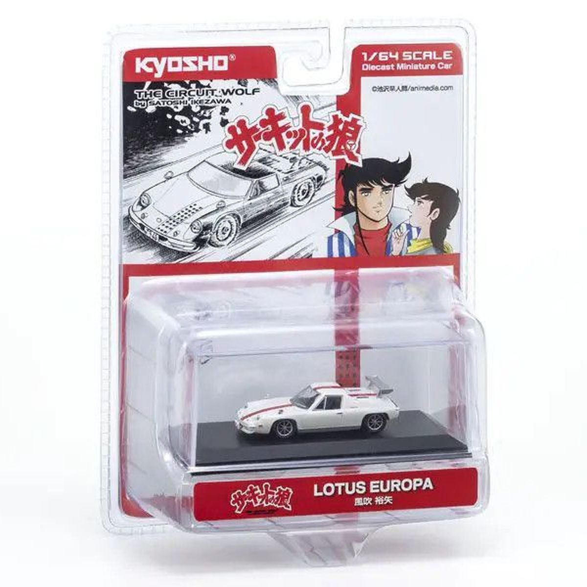 Kyosho 1/64 The Circuit Wolf Lotus Europa Fubuki Yuya Diecast Model