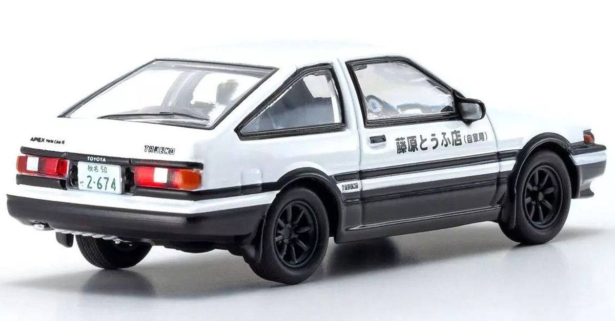Kyosho 1/64 Initial D Toyota Sprinter Trueno AE86 Fujiwara Takumi Diecast Model