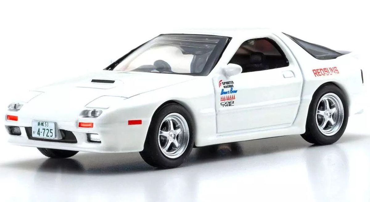 Kyosho 1/64 Initial D Mazda Savanna RX-7 FC3S Takahashi Ryosuke Diecast Model