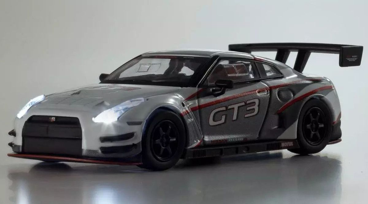 Kyosho MOTN 1/64 Nismo R35 GT-R GT3 White with LED Diecast Model