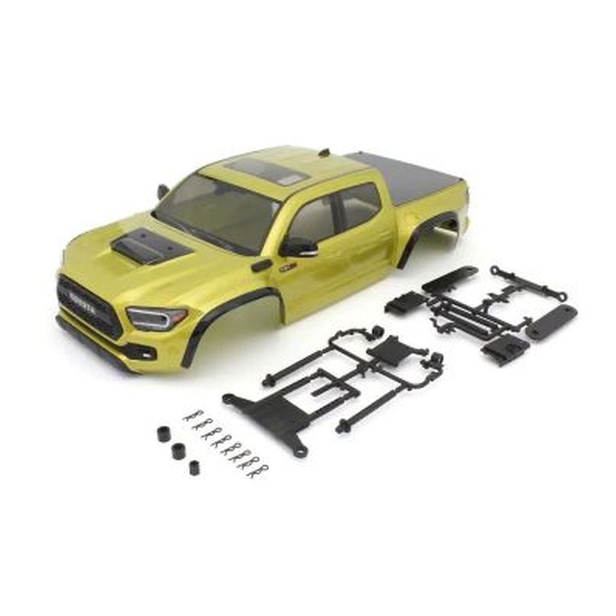 2021 Toyota Tacoma TRD Pro Electric Lime Pre-Painted Body Set for Mini-Z 4×4 MX-01 1/24 Scale Crawler | Kyosho