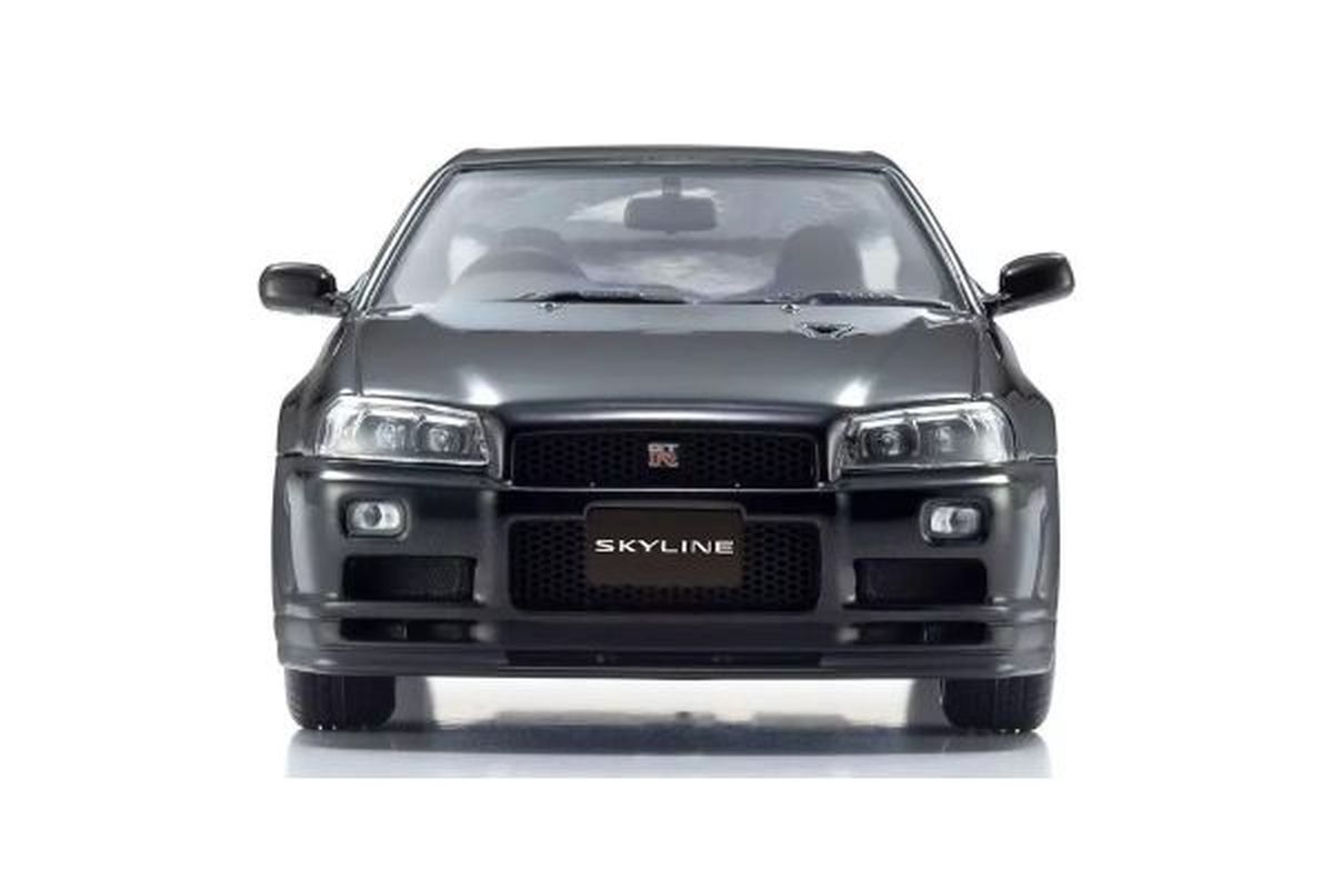 Kyosho 1/43 Nissan Skyline GT-R R34 V-Spec II Black Diecast Model