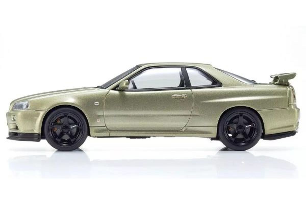 Kyosho 1/43 Nissan Skyline GT-R R34 V-Spec II Nür Millennium Jade Diecast Model