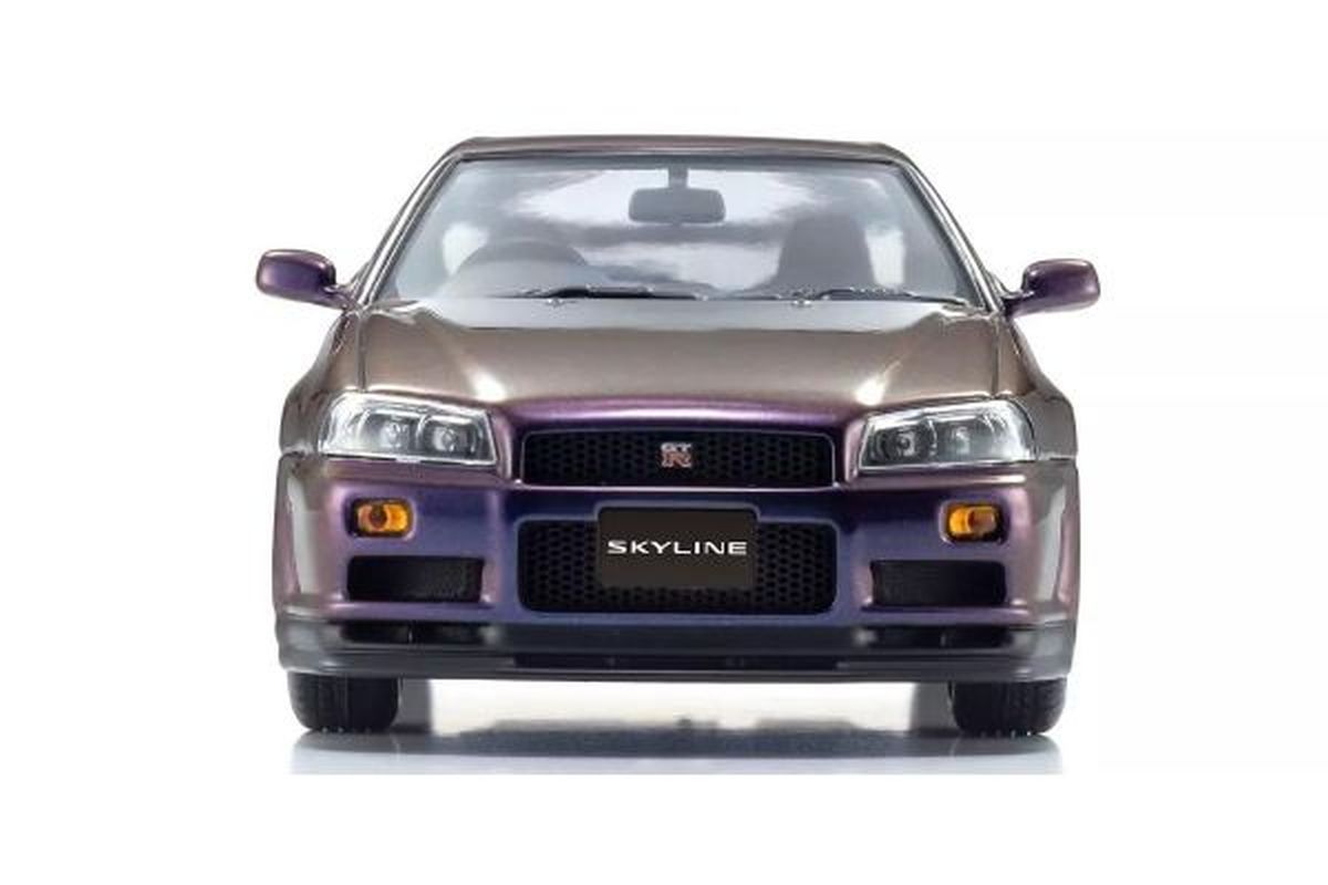 Kyosho 1/43 Nissan Skyline GT-R R34 V-Spec Midnight Purple III Diecast Model