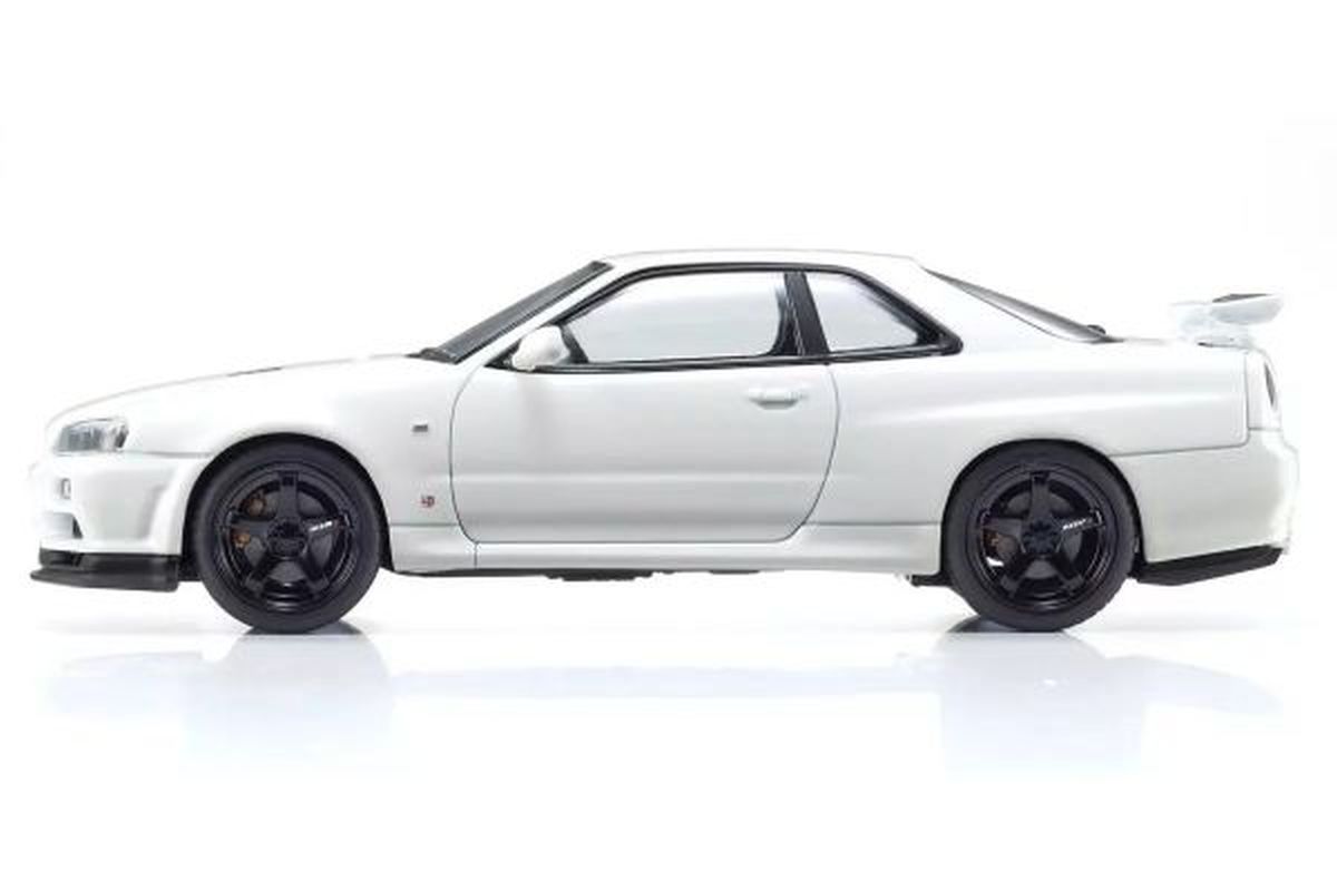 Kyosho 1/43 Nissan Skyline GT-R R34 V-Spec II White Diecast Model