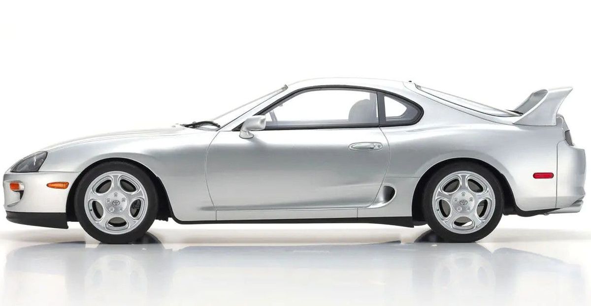 Kyosho 1/12 Toyota Supra A80 Silver Resin Model