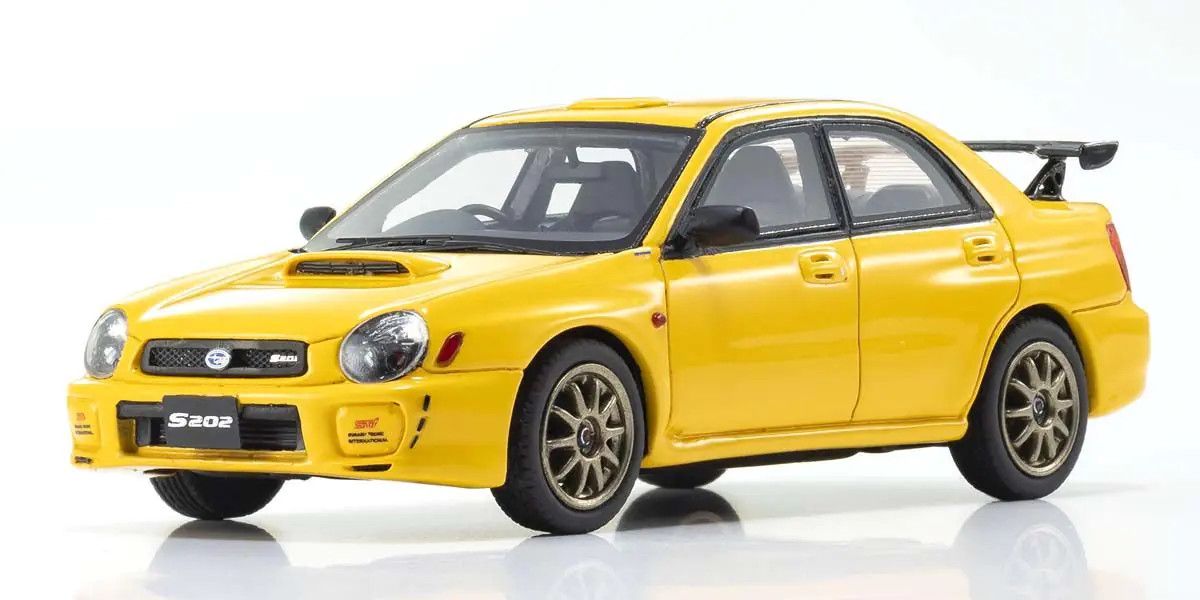 Kyosho Original Diecast 1/43 Subaru Impreza S202 Yellow KSR43118Y