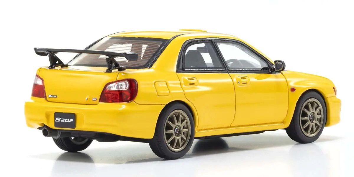 Kyosho Original Diecast 1/43 Subaru Impreza S202 Yellow KSR43118Y