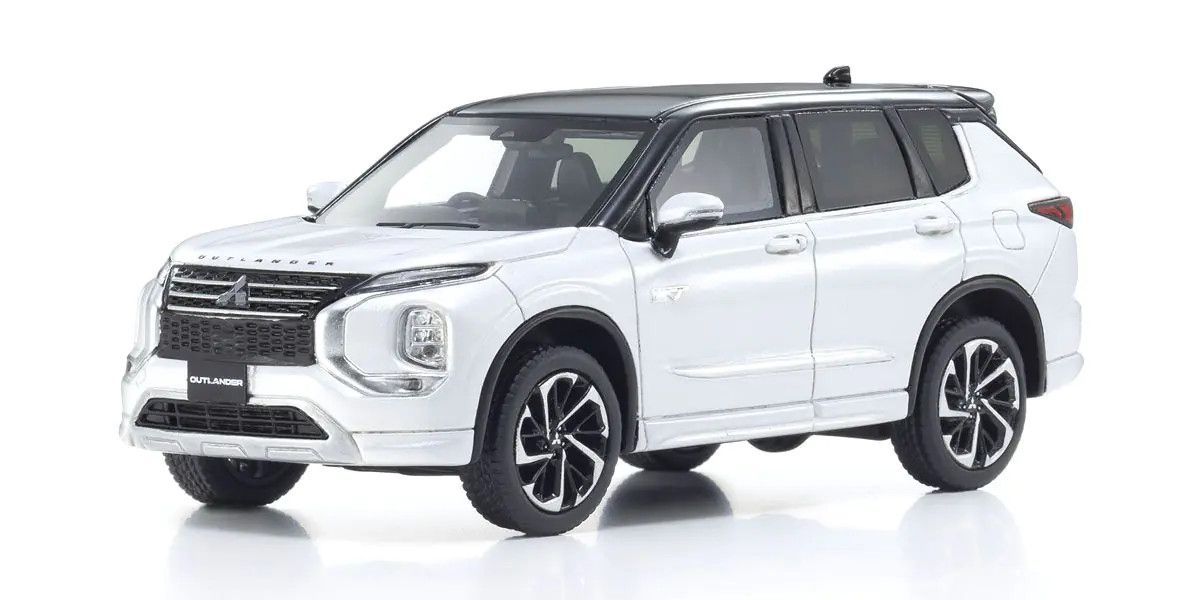 Kyosho 1/43 Mitsubishi Outlander, White, Diecast Model KSR43128W