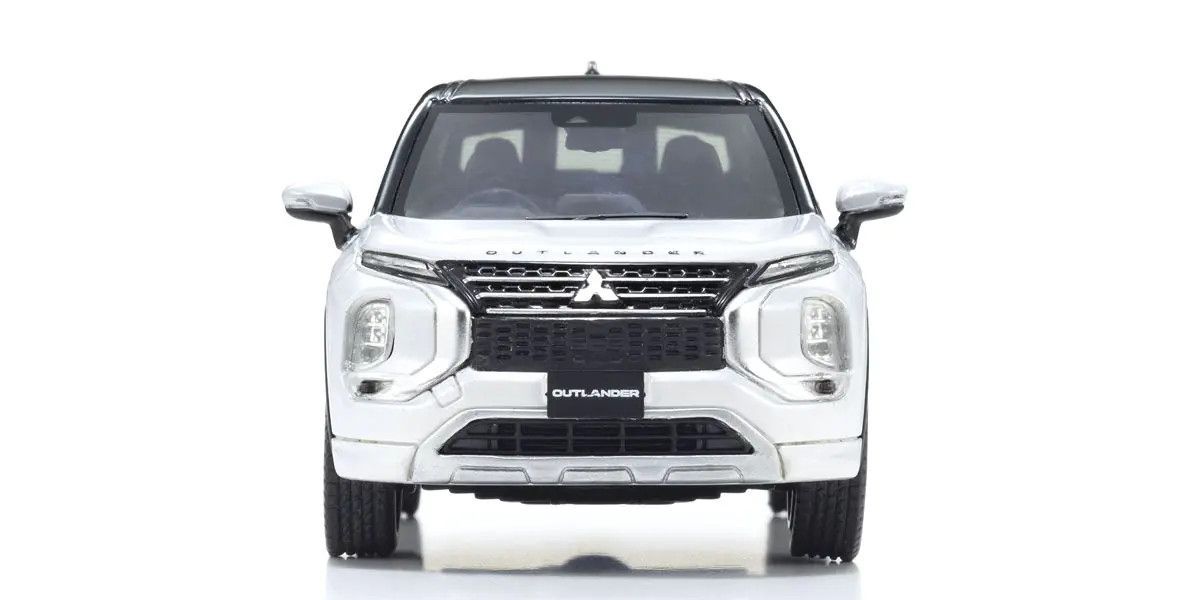 Kyosho 1/43 Mitsubishi Outlander, White, Diecast Model KSR43128W