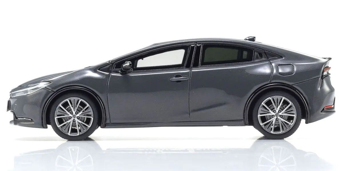 Kyosho 1/43 Toyota Prius (5th Gen 2023) Gray Resin Model