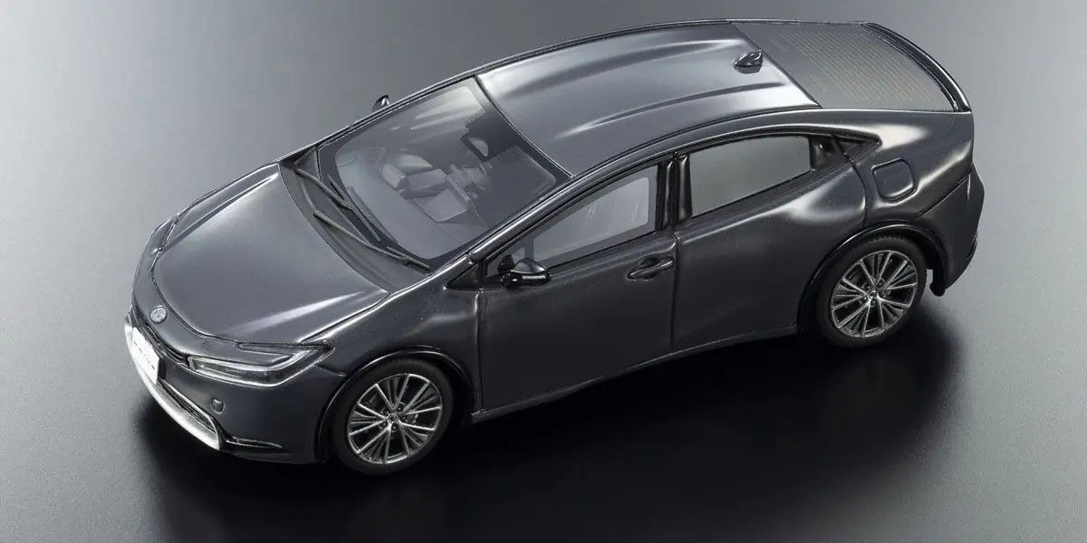 Kyosho 1/43 Toyota Prius (5th Gen 2023) Gray Resin Model