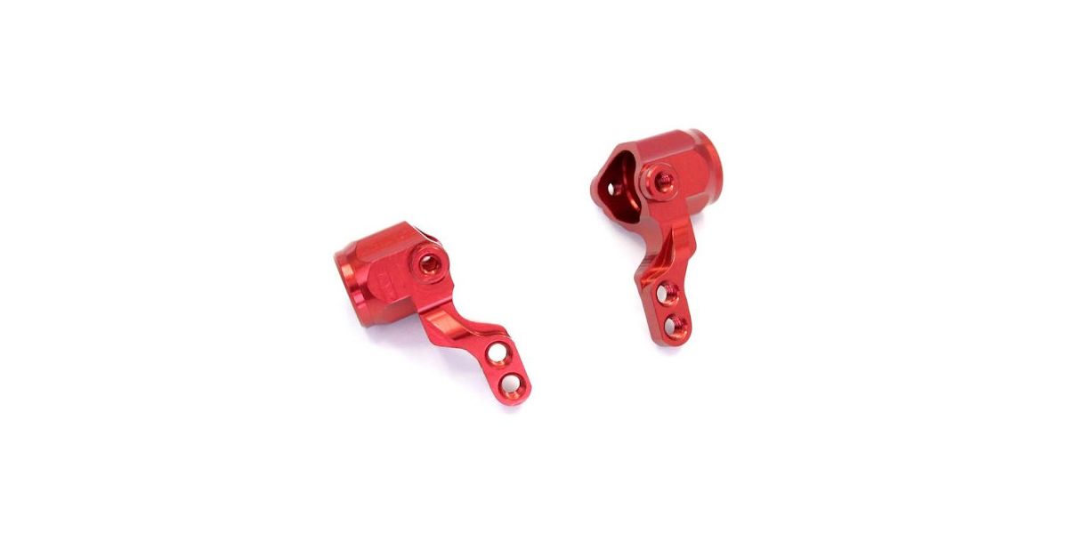 Kyosho Aluminum Knuckle Set, Red  MBW017R