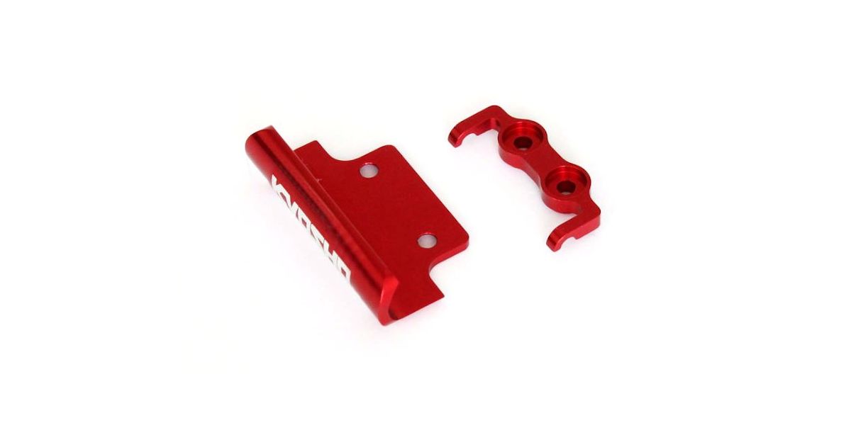 Kyosho Aluminum Front & Rear Bumper Set, Red MBW029R