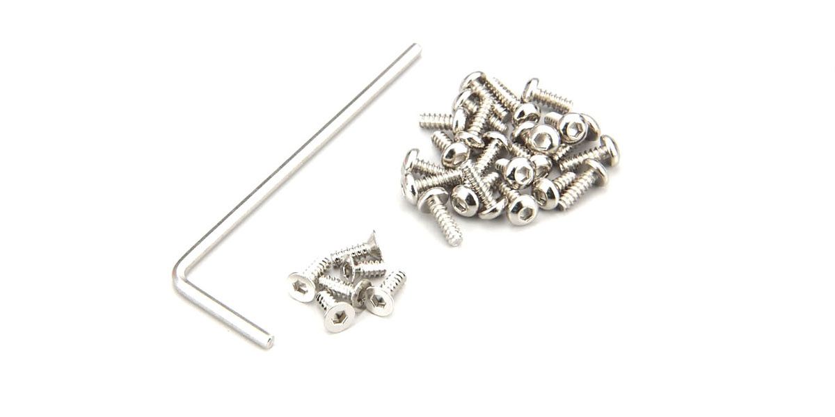 Kyosho Button Hex Screw Set (MINI-Z AWD/Nickel) MDW020