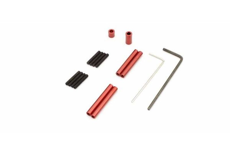 Wide +1 Offset White Wheels 2-Pack for Mini-Z AWD | Kyosho