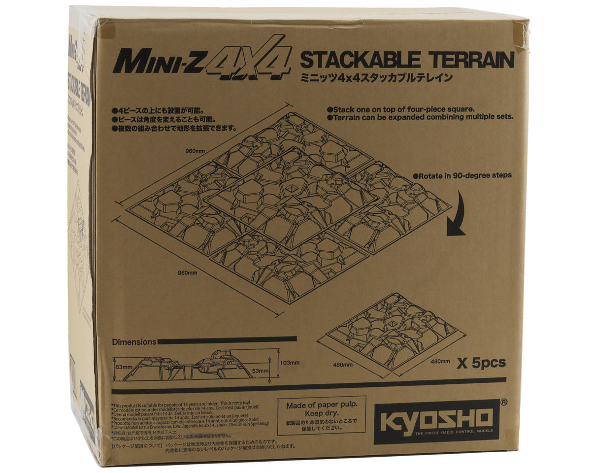 Kyosho MX-01 Mini-Z 4X4 Stackable Terrain Plates (5pcs) MXW006B