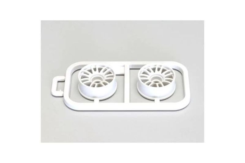RAYS RE30 Narrow +1 Offset White Wheels 2-Pack for Mini-Z RWD | Kyosho