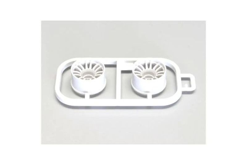 RAYS RE30 Wide +3 Offset White Wheels 2-Pack for Mini-Z RWD | Kyosho