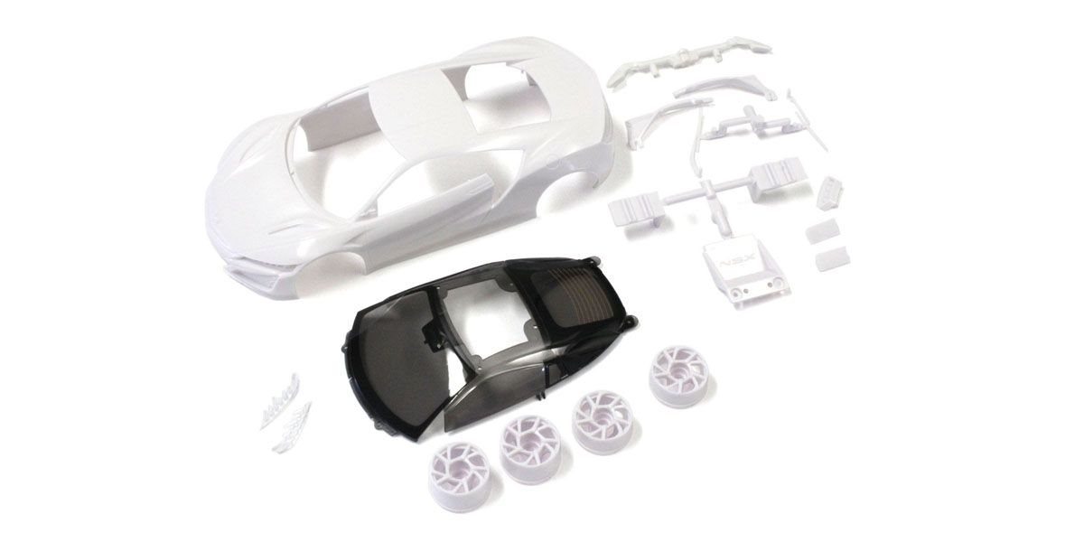 Kyosho Honda NSX White Body Set (w/ Wheels) MZN186