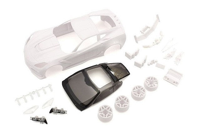 Kyosho Corvette ZR1 White Body Set with Wheels Default Title