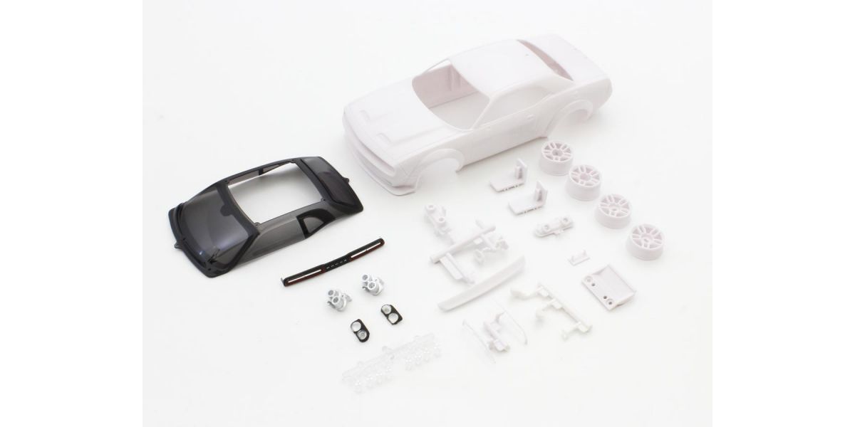 Kyosho Dodge Challenger SRT White Body Set w/Wheel MZN203