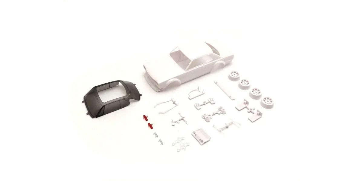 Kyosho Skyline GT-R KPGC10 Racing 1972 White Body Set MZN222