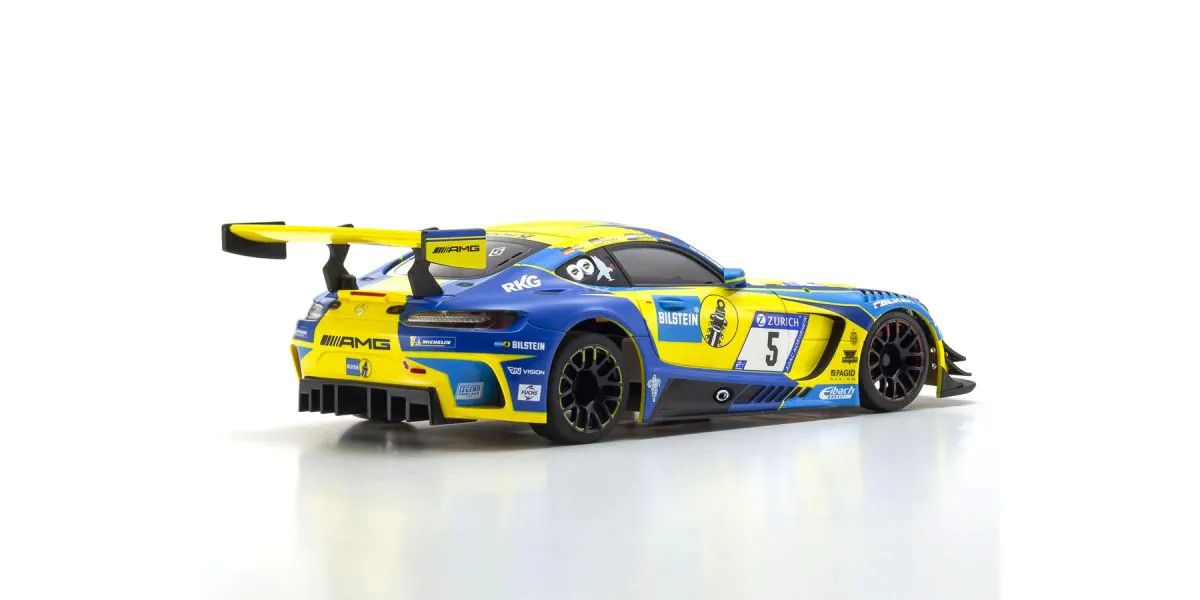 Kyosho ASC MR03W-MM Mercedes-AMG GT3 Blue/Yellow Autoscale Body MZP247BLY