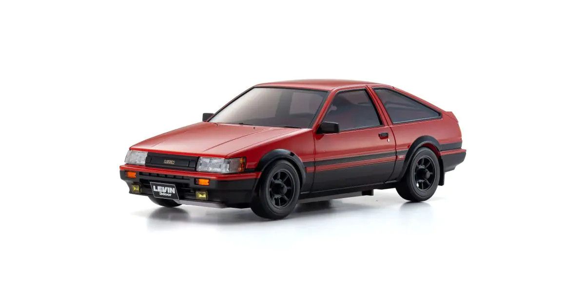 Kyosho Mini-Z ASC Toyota Corolla Levin AE86 Red/Black Body Only MZP473RBK