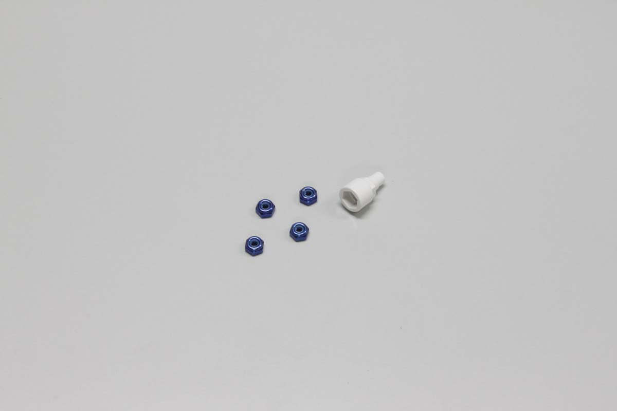 Kyosho Color Nylon Nut Blue  MZW13BL