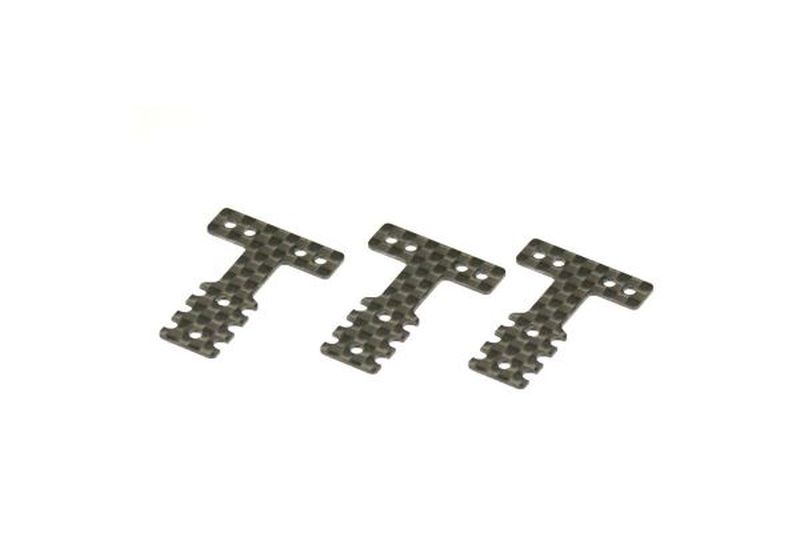 Carbon Rear Suspension Plate Soft 3-Pack for Mini-Z MM/LM/MM2 | Kyosho